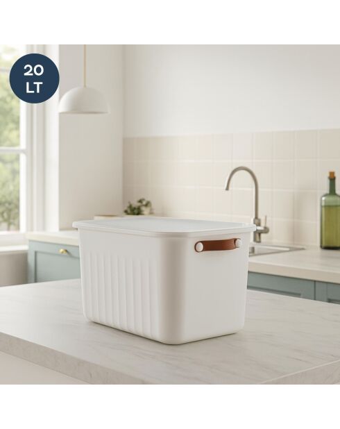 Boîte de rangement 242330 blanche - 30x40x25 cm