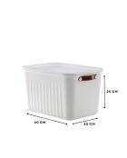 Boîte de rangement 242330 blanche - 30x40x25 cm