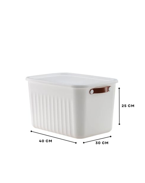 Boîte de rangement 242330 blanche - 30x40x25 cm
