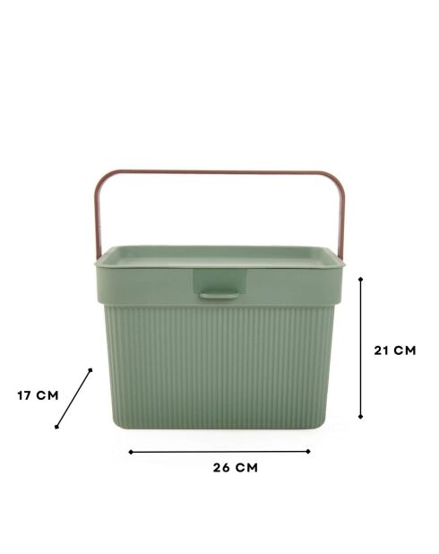 Boîte de rangement 241792 verte - 17x26x21 cm