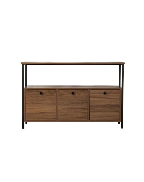 Console Solace Venezia Walnut noyer/noir - 120x77x30 cm