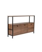 Console Solace Venezia Walnut noyer/noir - 120x77x30 cm