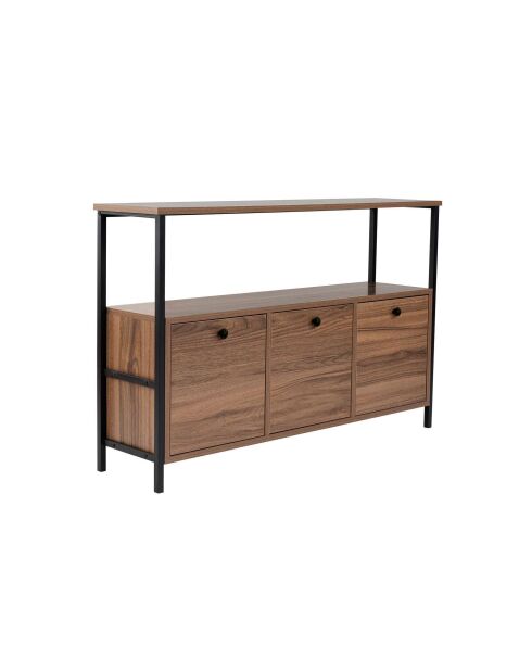 Console Solace Venezia Walnut noyer/noir - 120x77x30 cm