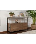 Console Solace Venezia Walnut noyer/noir - 120x77x30 cm