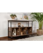 Console Solace Venezia Walnut noyer/noir - 120x77x30 cm