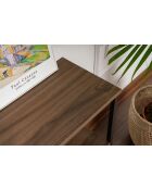 Console Solace Venezia Walnut noyer/noir - 120x77x30 cm