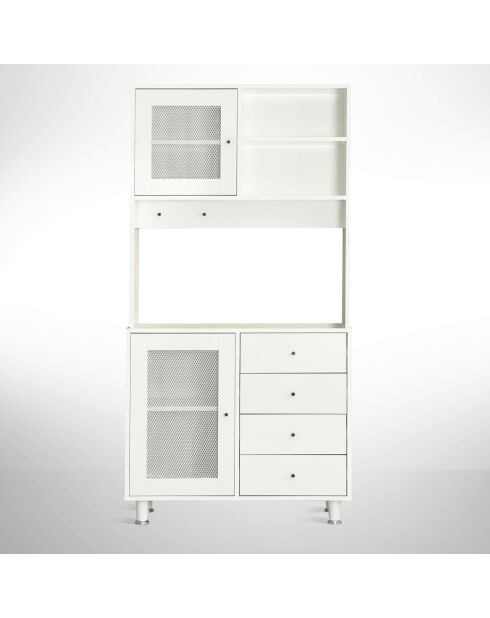 Armoire multifonctionnelle Grano 96 blanche - 96x187x40cm