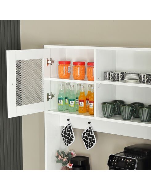 Armoire multifonctionnelle Grano 96 blanche - 96x187x40cm