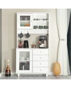 Armoire multifonctionnelle Grano 96 blanche - 96x187x40cm