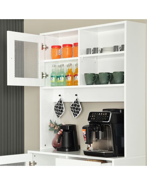 Armoire multifonctionnelle Grano 96 blanche - 96x187x40cm