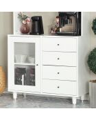 Armoire multifonctionnelle Grano 96 blanche - 96x187x40cm