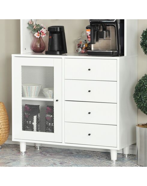 Armoire multifonctionnelle Grano 96 blanche - 96x187x40cm