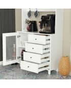 Armoire multifonctionnelle Grano 96 blanche - 96x187x40cm