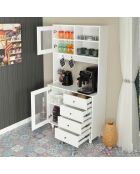 Armoire multifonctionnelle Grano 96 blanche - 96x187x40cm