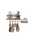 Organisateur de cuisine SY303 B noir - 400x185x120 cm