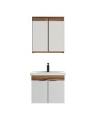 Badmöbelset (2 Teile) Carıno 65 kiefer/mattweiß - 65x55x46cm