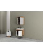 Badmöbelset (2 Teile) Carıno 65 kiefer/mattweiß - 65x55x46cm