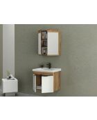 Badmöbelset (2 Teile) Carıno 65 kiefer/mattweiß - 65x55x46cm