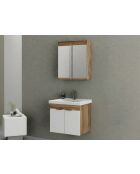 Badmöbelset (2 Teile) Carıno 65 kiefer/mattweiß - 65x55x46cm