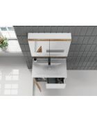 Badmöbelset (2 Teile) Abra 80 Weißkiefer - 60x70x14cm