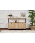 Console Solace Oak chêne/noir - 20x30 mm