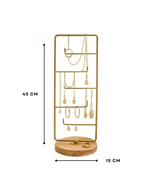 Organisateur de présentoir à bijoux 242132 antiquité - 15x45x15 cm