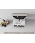 Ensemble de meubles de salle de bain (2 pièces) Blanc 80 gris mat - 60x70x14cm