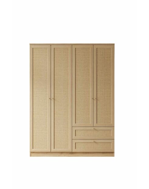 Garde robe Baru 182 beige - 137x182x52cm