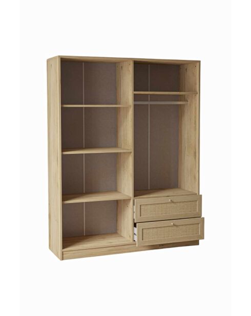 Garde robe Baru 182 beige - 137x182x52cm