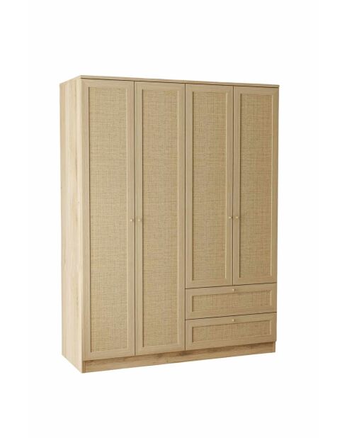 Garde robe Baru 182 beige - 137x182x52cm