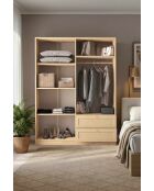 Garde robe Baru 182 beige - 137x182x52cm