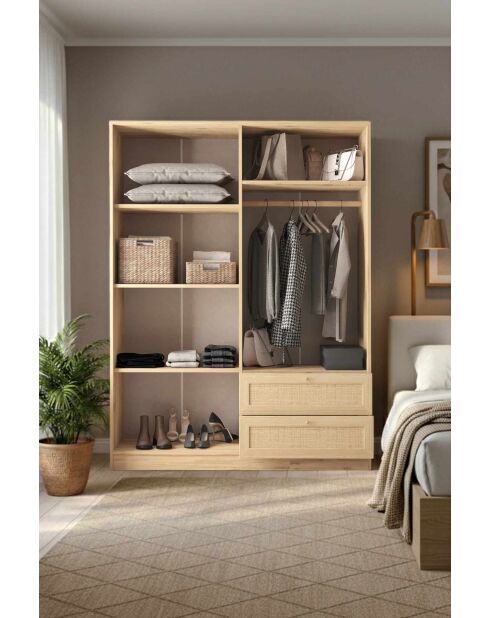 Garde robe Baru 182 beige - 137x182x52cm