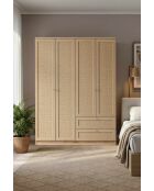 Garde robe Baru 182 beige - 137x182x52cm