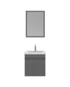 Ensemble de meubles de salle de bain (2 pièces) Amore 55 gris mat - 55x60x46cm