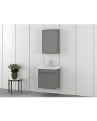 Ensemble de meubles de salle de bain (2 pièces) Amore 55 gris mat - 55x60x46cm