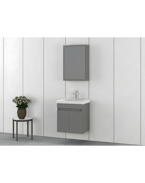 Ensemble de meubles de salle de bain (2 pièces) Amore 55 gris mat - 55x60x46cm