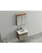 Ensemble de meubles de salle de bain (2 pièces) Carıno 65 pin/latte - 65x55x46cm