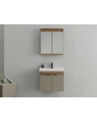 Ensemble de meubles de salle de bain (2 pièces) Carıno 65 pin/latte - 65x55x46cm