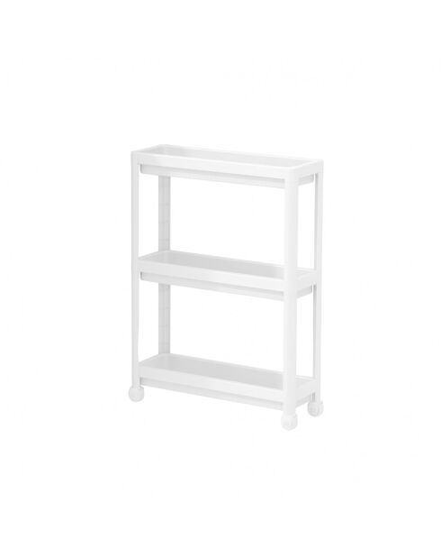 Étagère multifonctionnelle en plastique 242347 blanche - 54x18x102 cm