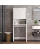 Meuble pour machine à laver Lyon 60 blanc - 70 x183 x60 cm