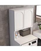 Meuble pour machine à laver Lyon 60 blanc - 70 x183 x60 cm