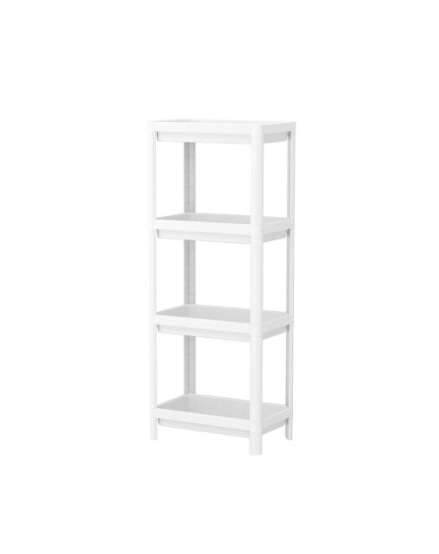 Étagère multifonctionnelle en plastique 242350 blanche - 36x23x102 cm