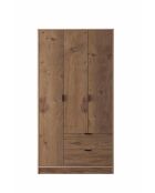 Garde robe Arden 3 pin de l'atlas - 97x182x44cm