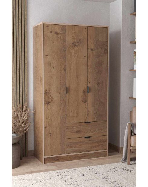 Garde robe Arden 3 pin de l'atlas - 97x182x44cm