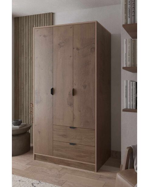 Garde robe Arden 3 pin de l'atlas - 97x182x44cm