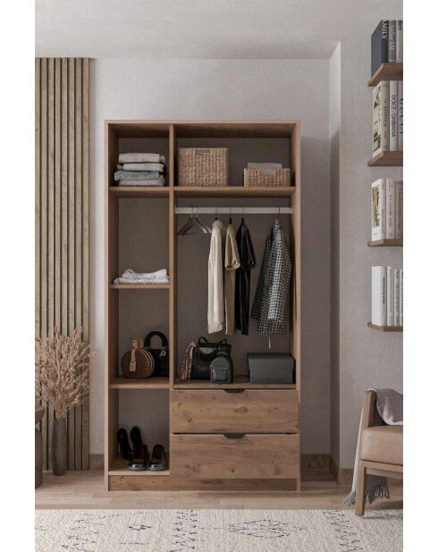Garde robe Arden 3 pin de l'atlas - 97x182x44cm