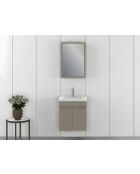 Ensemble de meubles de salle de bain (2 pièces) Amore 55 latté - 50x70x14 cm