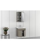 Ensemble de meubles de salle de bain (2 pièces) Amore 55 latté - 50x70x14 cm