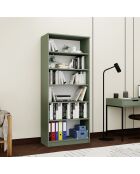 Armoire multifonctionnelle Lucas Glass 1600 76 verte - 80x190x37 cm