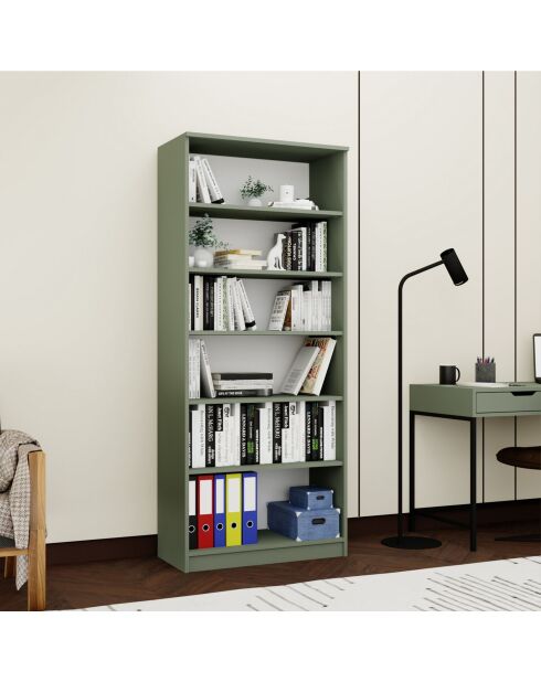 Armoire multifonctionnelle Lucas Glass 1600 76 verte - 80x190x37 cm